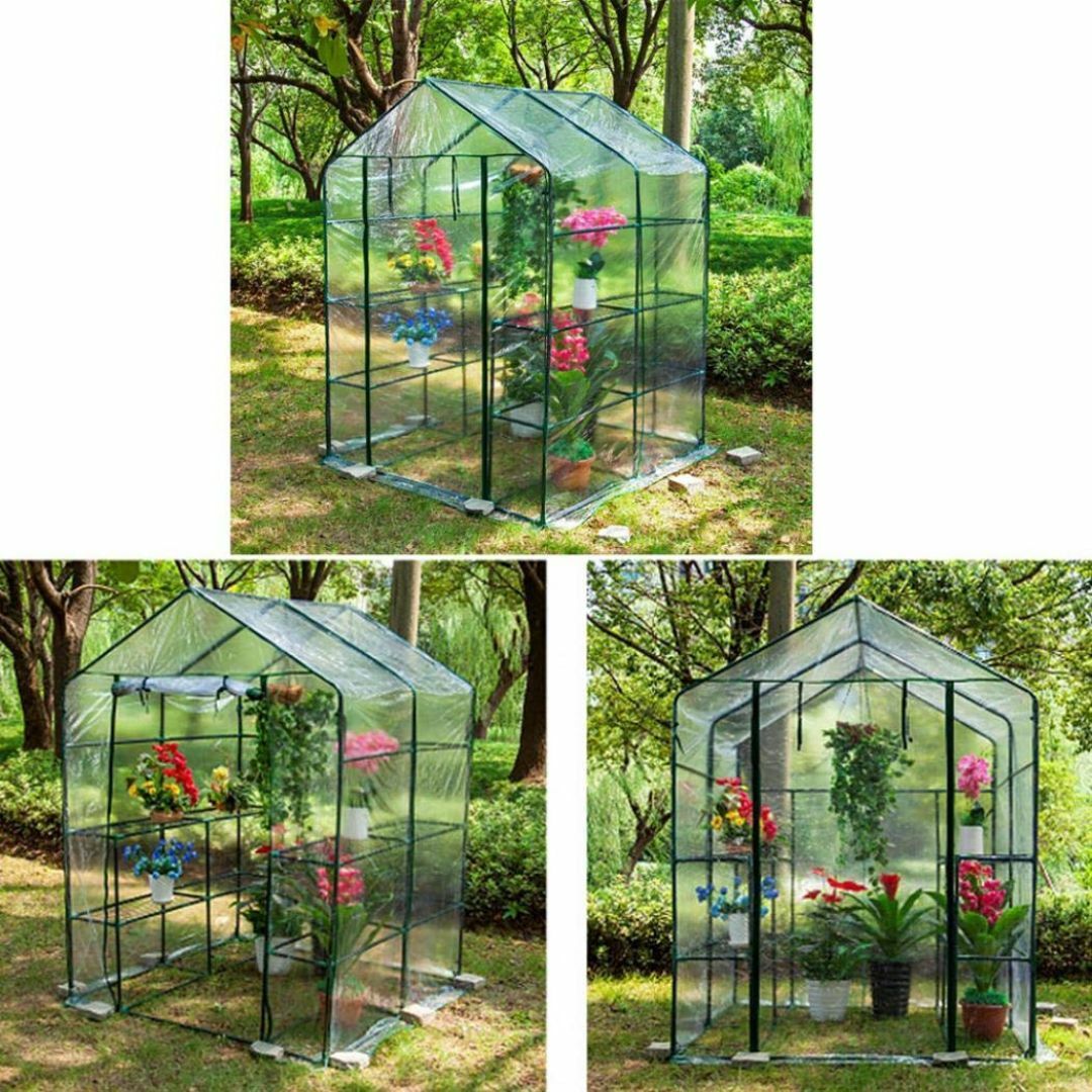 大型PVC温室 143x143x195cm、耐荷重8kg/棚 その他 大型PVC温室 143x143x195cm、耐荷重8kg/棚 その他