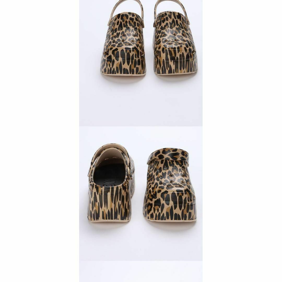 クロックス厚底23cmヒョウ柄ギャル地雷系Y2Kレディースかわいい クロックス厚底23cmヒョウ柄ギャル地雷系Y2Kレディースかわいい