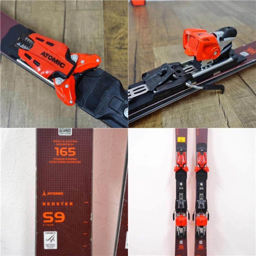 アトミック ATOMIC REDSTER S9 FIS 165cm ビンディング X16 アトミック ATOMIC REDSTER S9 FIS 165cm ビンディング X16