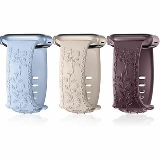 【お買得】3本セット コンパチブル Apple Watch バンド 41mm(腕時計)