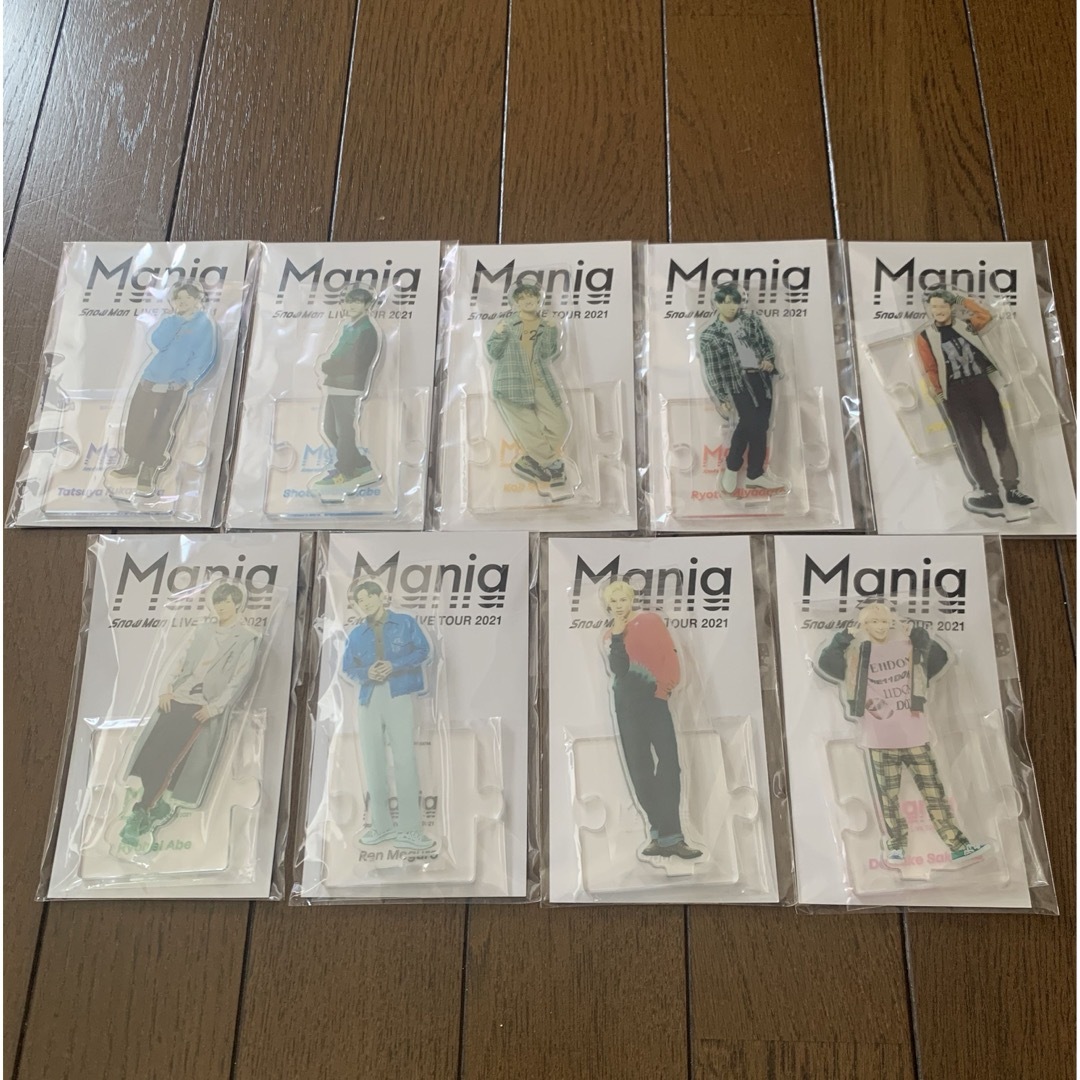 Snow Man - snowman アクスタ アクリルスタンド mania 9個セット Snow Man - snowman アクスタ アクリルスタンド mania 9個セット