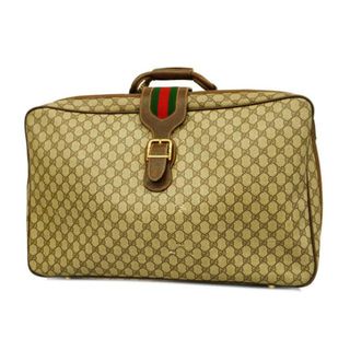 グッチ(Gucci)の★SALE 【4pd3041】グッチ ボストンバッグ/GGスプリーム/シェリーライン/39 19 009/PVC/レザー/ブラウン/ゴールド金具 【中古】 メンズ/レディース/ユニセックス(ボストンバッグ)