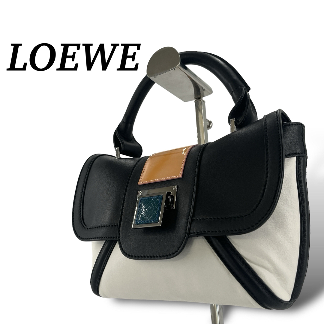 LOEWE - ロエベ ハンドバッグ アナグラム トップハンドル バイ LOEWE - ロエベ ハンドバッグ アナグラム トップハンドル バイ