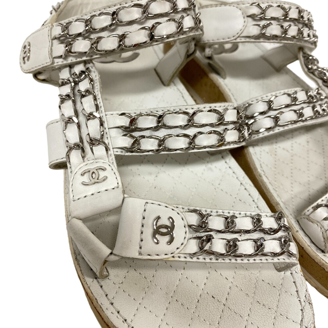 シャネル CHANEL サンダル マトラッセ ココマーク チェーン シャネル CHANEL サンダル マトラッセ ココマーク チェーン