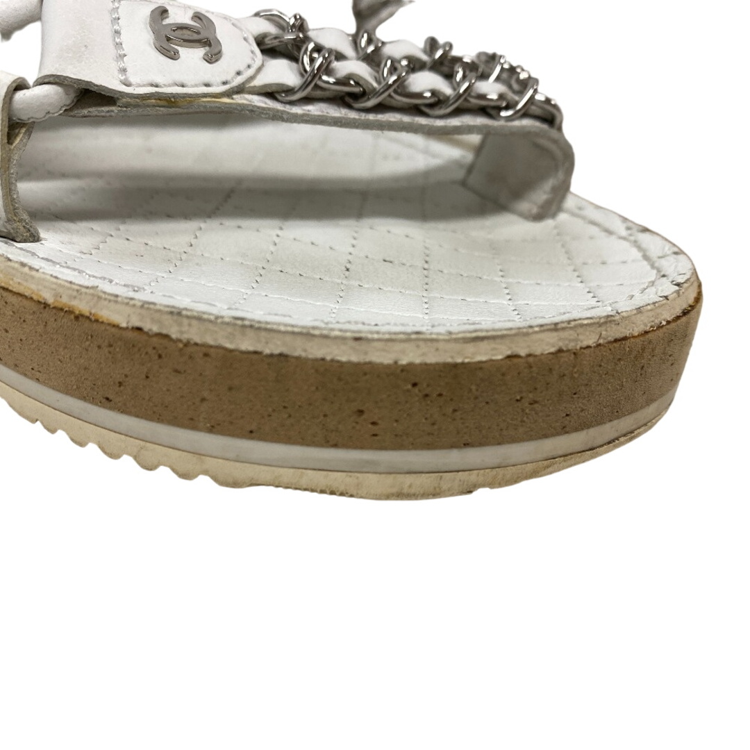 シャネル CHANEL サンダル マトラッセ ココマーク チェーン シャネル CHANEL サンダル マトラッセ ココマーク チェーン