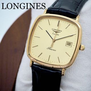 稼働品 ロンジン メンズ腕時計 ゴールド文字盤 ベゼルと一体型ブレス 稼働品 ロンジン メンズ腕時計 ゴールド文字盤 ベゼルと一体型ブレス