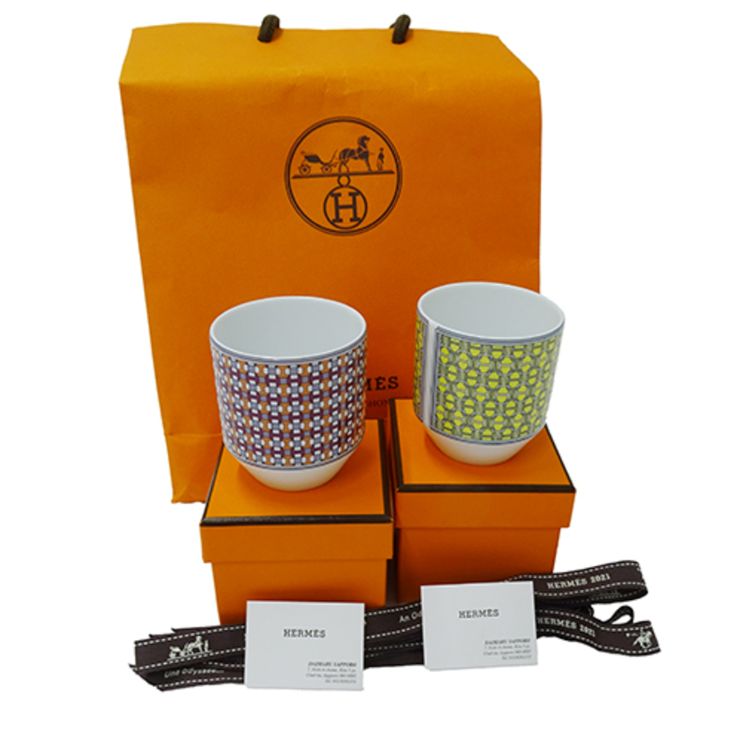 HERMES - エルメス HERMES 食器 湯呑 レディース メンズ HERMES - エルメス HERMES 食器 湯呑 レディース メンズ