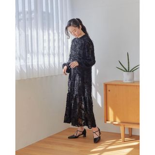 Ameri VINTAGE(ロングドレス ・ ブラウン/茶色系)のフリマ Ameri VINTAGE(ロングドレス ・ ブラウン/茶色系)のフリマ