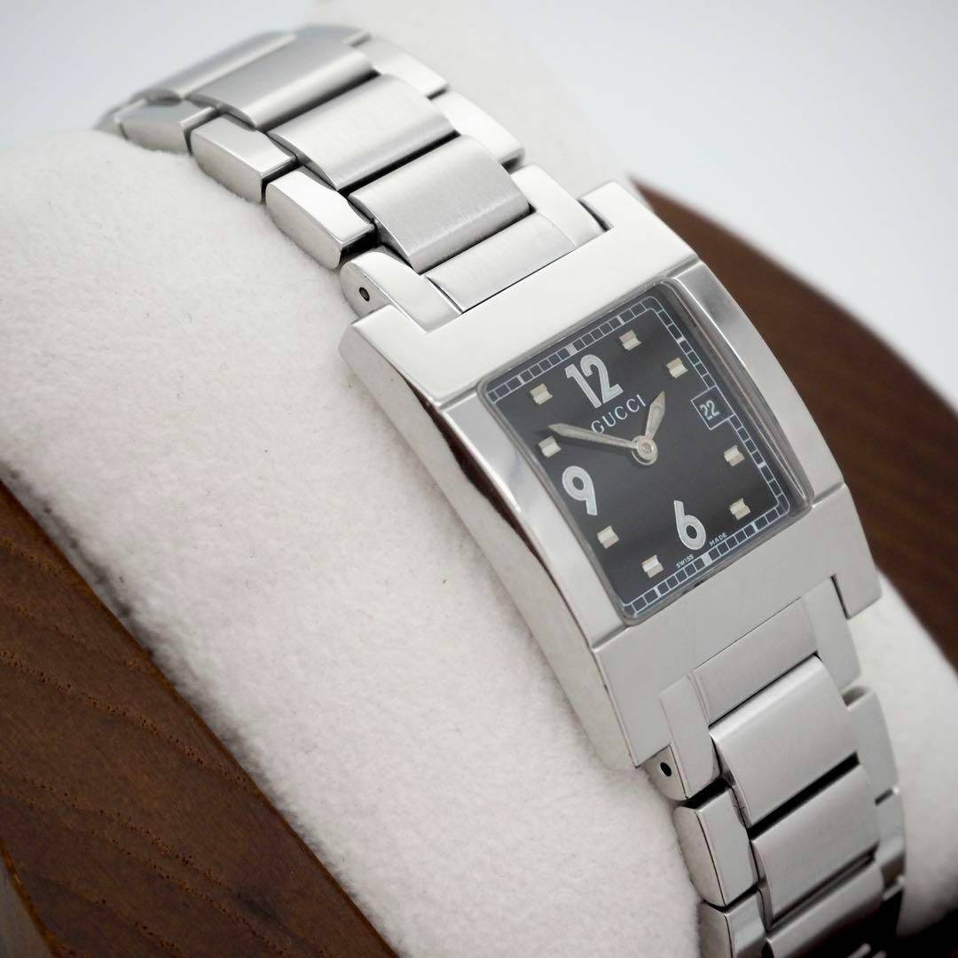 GUCCI - 309 GUCCI グッチ時計 レディース 7700L 箱付 ブラック GUCCI - 309 GUCCI グッチ時計 レディース 7700L 箱付 ブラック