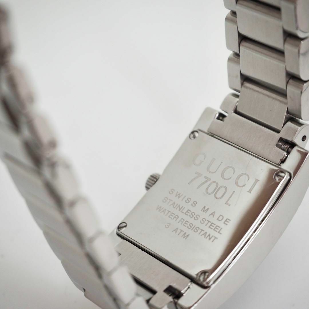 GUCCI - 309 GUCCI グッチ時計 レディース 7700L 箱付 ブラック GUCCI - 309 GUCCI グッチ時計 レディース 7700L 箱付 ブラック