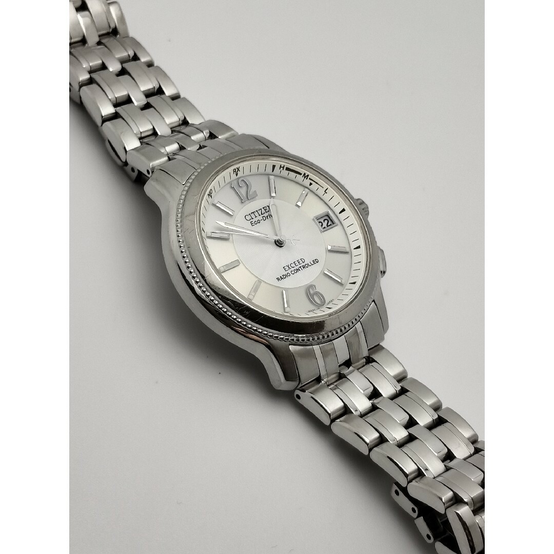 CITIZEN - シチズン エクシード 電波ソーラー 軽量チタン 白蝶貝 CITIZEN - シチズン エクシード 電波ソーラー 軽量チタン 白蝶貝