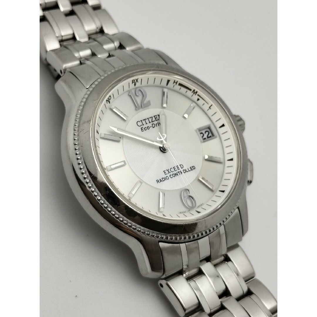 CITIZEN - シチズン エクシード 電波ソーラー 軽量チタン 白蝶貝 CITIZEN - シチズン エクシード 電波ソーラー 軽量チタン 白蝶貝