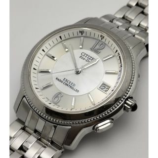 CITIZEN - シチズン エクシード 電波ソーラー 軽量チタン 白蝶貝 CITIZEN - シチズン エクシード 電波ソーラー 軽量チタン 白蝶貝
