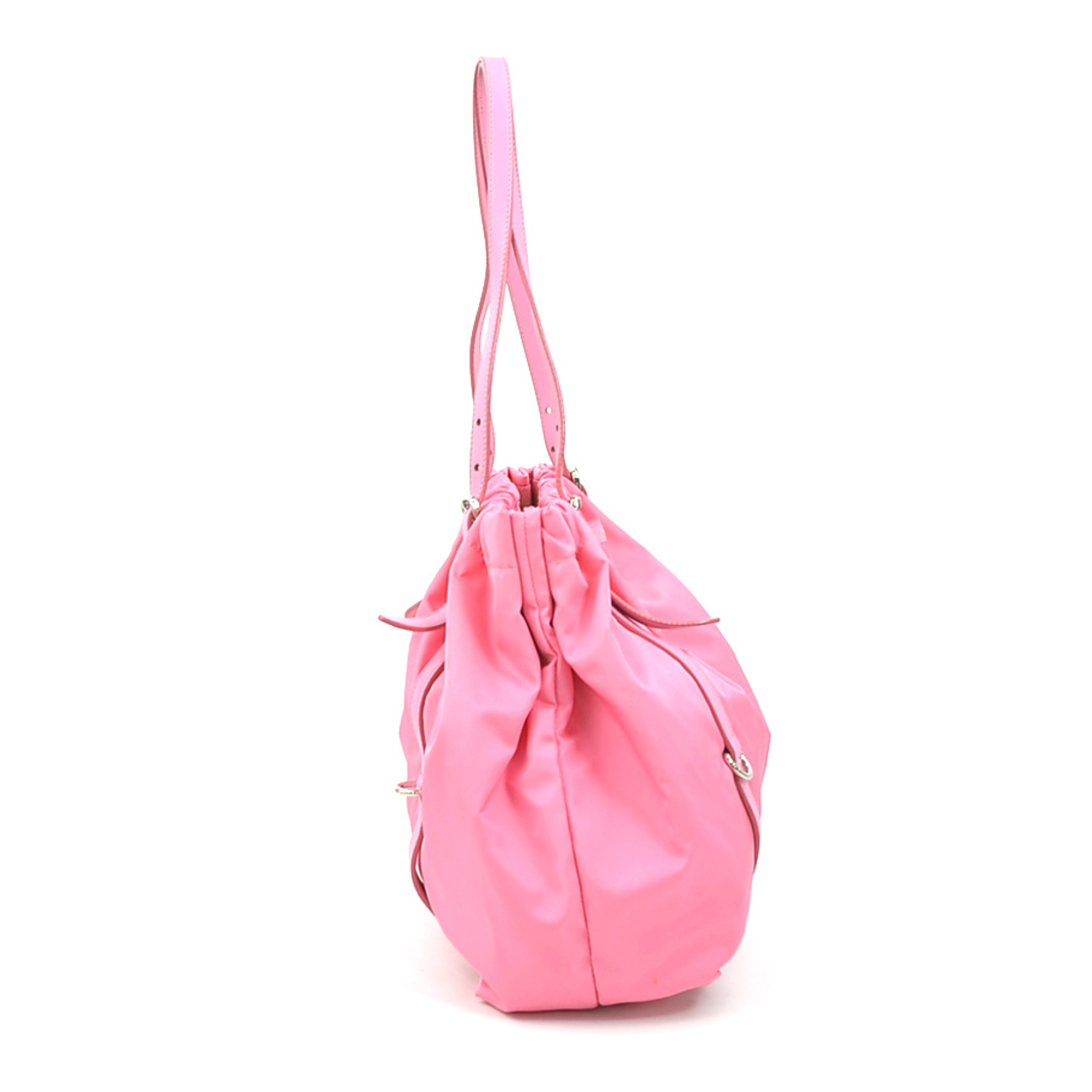 PRADA - プラダ PRADA ショルダーバッグ ナイロン/レザー ピンク PRADA - プラダ PRADA ショルダーバッグ ナイロン/レザー ピンク