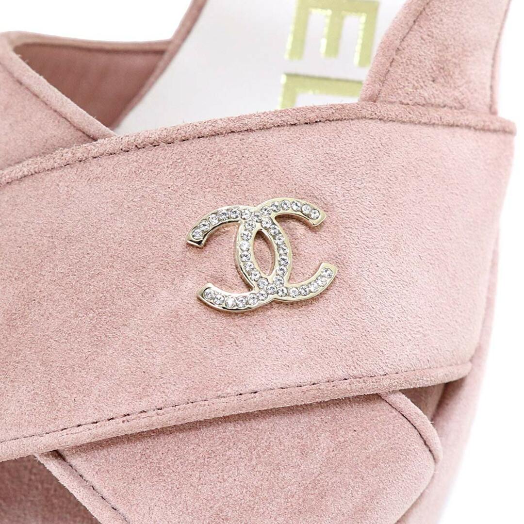 CHANEL - シャネル ココマーク サンダル ウェッジソール ライン CHANEL - シャネル ココマーク サンダル ウェッジソール ライン