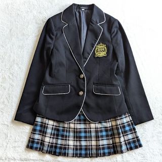 アリサナ(arisana)の美品♪アリサナ　フォーマルスーツ　セットアップ　150　黒　チェックスカート(ドレス/フォーマル)