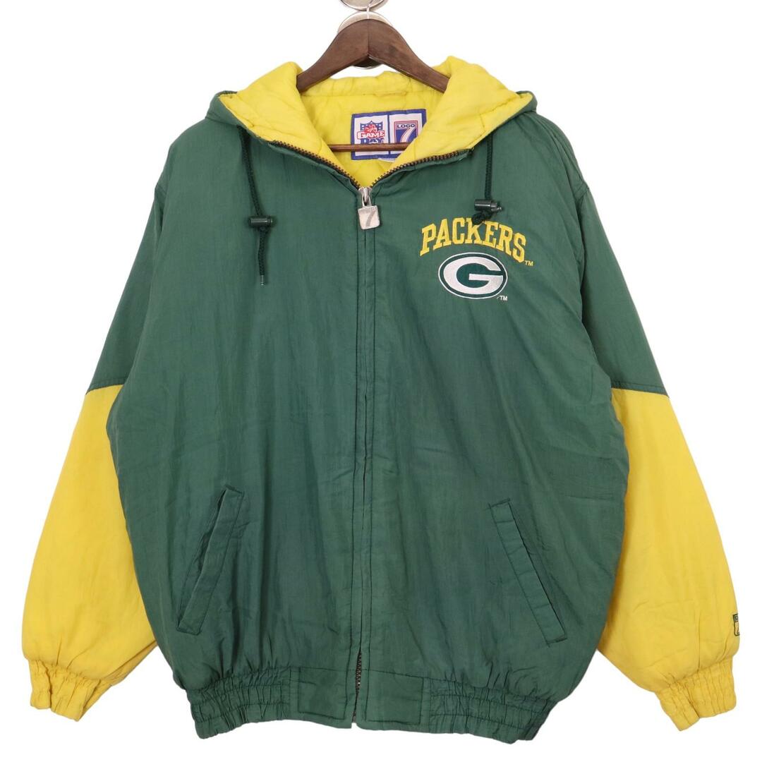 90s NUTMEG NFL グリーンベイパッカーズ ナイロンジャケット 90s NUTMEG NFL グリーンベイパッカーズ ナイロンジャケット