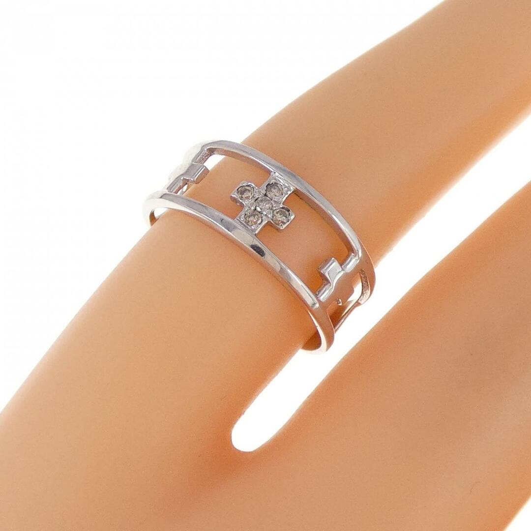 K18WG ダイヤモンド ピンキーリング 0.03CT K18WG ダイヤモンド ピンキーリング 0.03CT