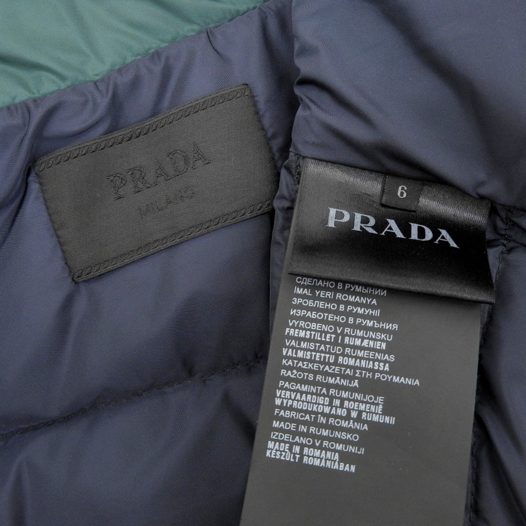 PRADA - 美品 プラダ PRADA 現行黒タグ 三角ロゴ ダウン PRADA - 美品 プラダ PRADA 現行黒タグ 三角ロゴ ダウン