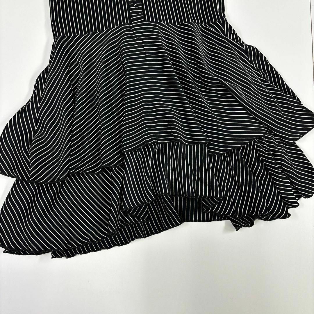 alice+olivia ワンピース フレア フリル ドレス ストライプ 0