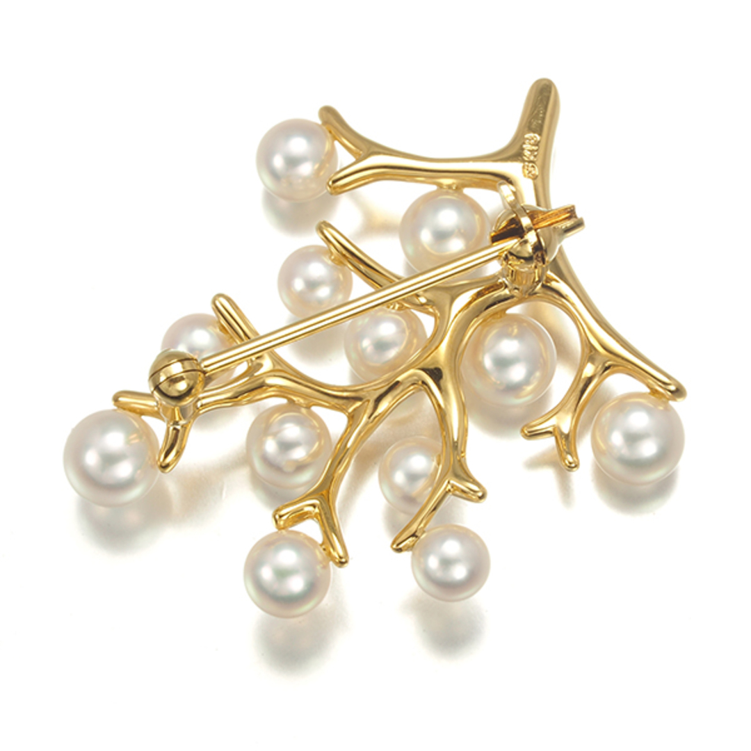 MIKIMOTO - ミキモト ブローチ パール アコヤ真珠 4.3-5.4mm MIKIMOTO - ミキモト ブローチ パール アコヤ真珠 4.3-5.4mm