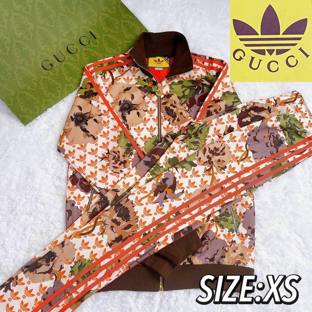 GUCCI - 【新品】adidas×GUCCI セットアップ ジャージ上下 花柄 GUCCI - 【新品】adidas×GUCCI セットアップ ジャージ上下 花柄