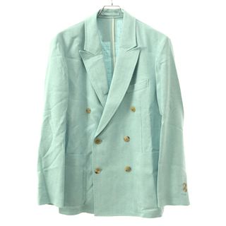 CABaN キャバン 23SS レーヨンシルク ダブルブレストジャケット 59-07-31-07002 ミントブルー系 S(テーラードジャケット)