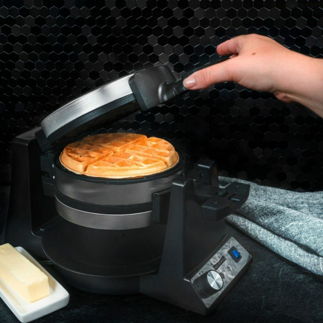 ☆新品 2枚同時焼 ワッフルメーカー Flip Waffle Maker 調理家電 ☆新品 2枚同時焼 ワッフルメーカー Flip Waffle Maker 調理家電