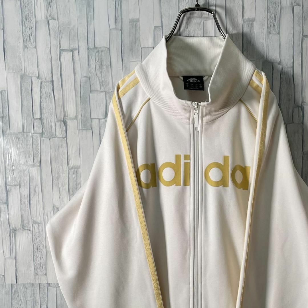 adidas トラックジャケット 万国旗タグ 超希少カラー アイボリー adidas トラックジャケット 万国旗タグ 超希少カラー アイボリー