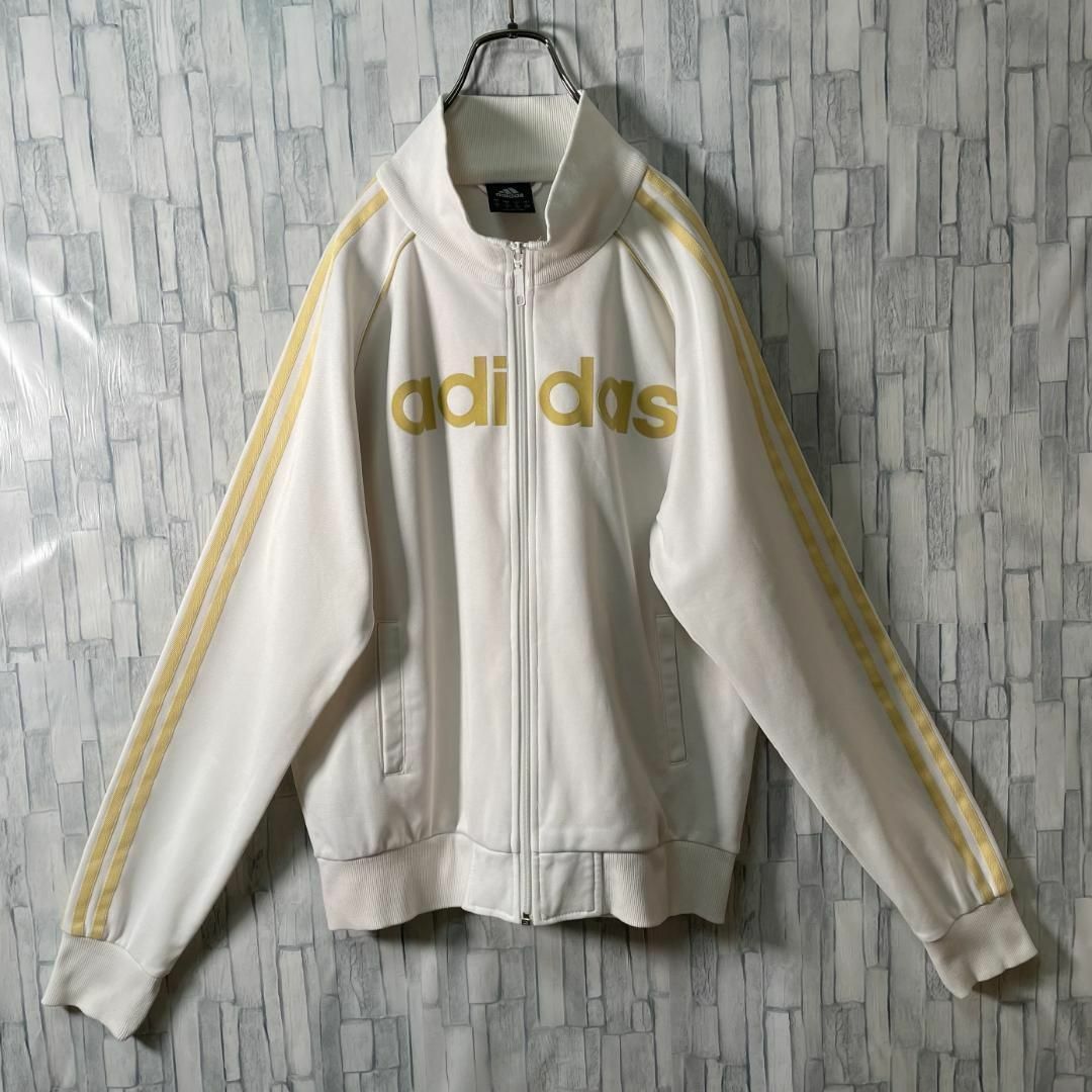 adidas トラックジャケット 万国旗タグ 超希少カラー アイボリー adidas トラックジャケット 万国旗タグ 超希少カラー アイボリー