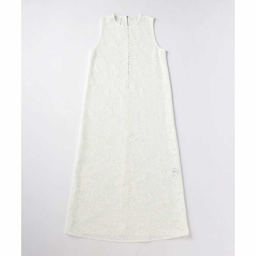 UNITED ARROWS - 【WHITE】レース ノースリーブ ワンピースの UNITED ARROWS - 【WHITE】レース ノースリーブ ワンピースの
