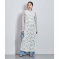 【WHITE】【M(38)】レース ノースリーブ ワンピース