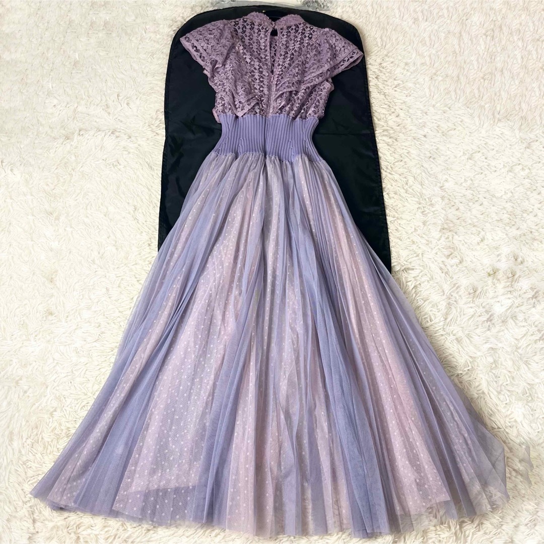 SNIDEL - 18 スナイデル レースチュールドッキングワンピース ロング ピンクパープルの通販 by m's closet｜スナイデルならラクマ