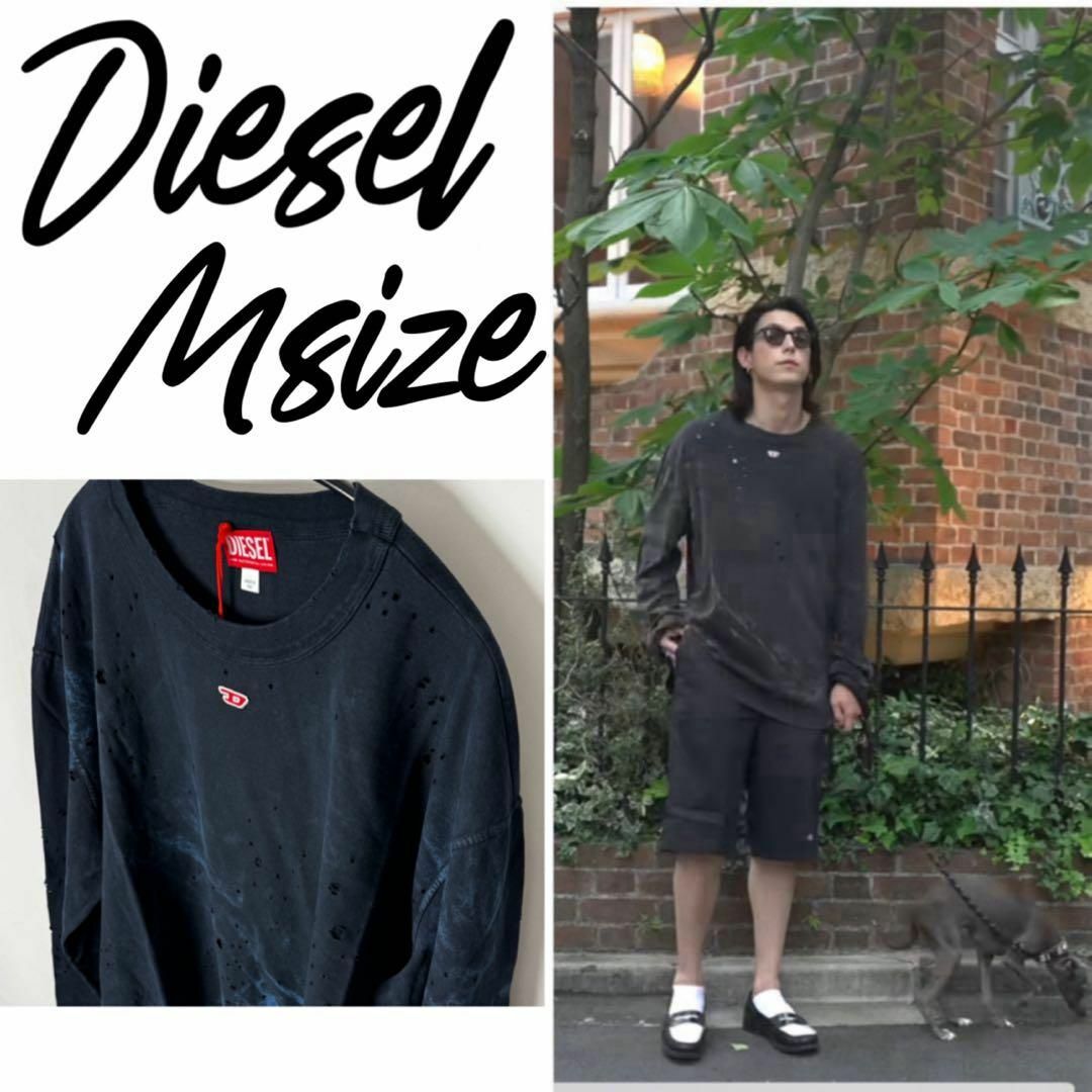 DIESEL ディーゼル モーガン着用 T-Crane-Ls-N2 M ブルー DIESEL ディーゼル モーガン着用 T-Crane-Ls-N2 M ブルー