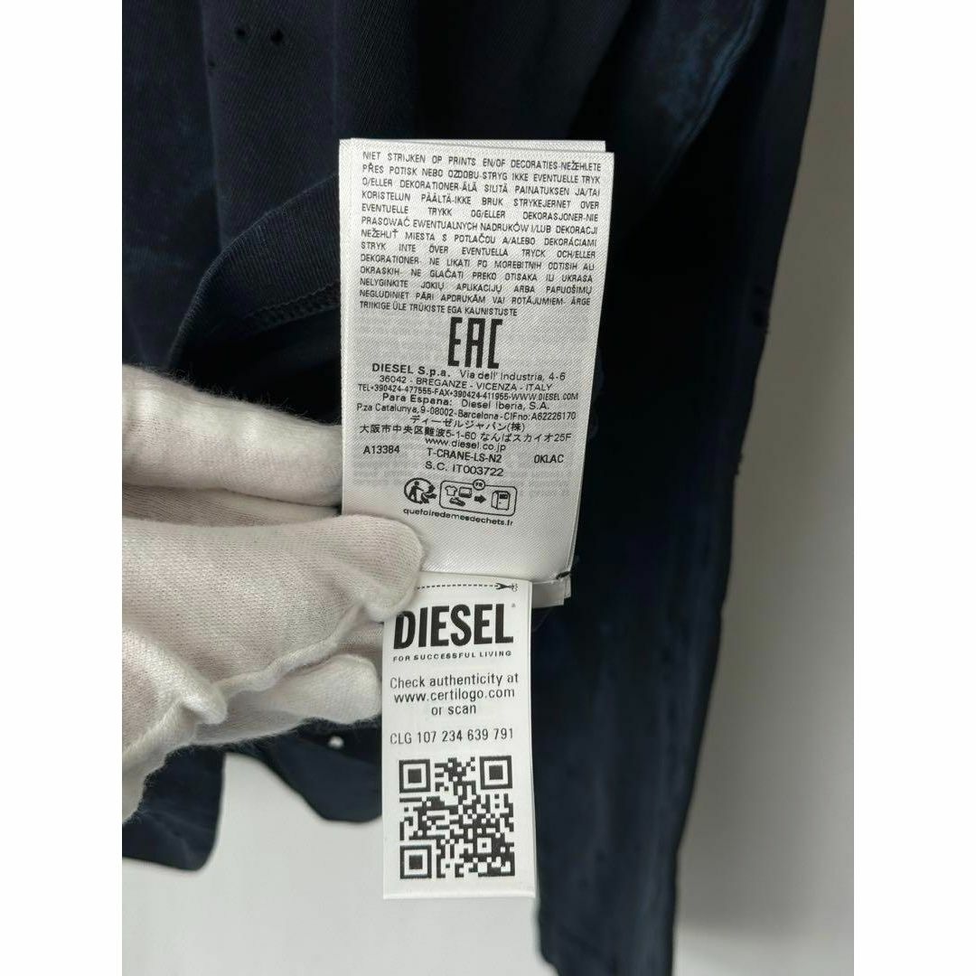 DIESEL ディーゼル モーガン着用 T-Crane-Ls-N2 M ブルー DIESEL ディーゼル モーガン着用 T-Crane-Ls-N2 M ブルー