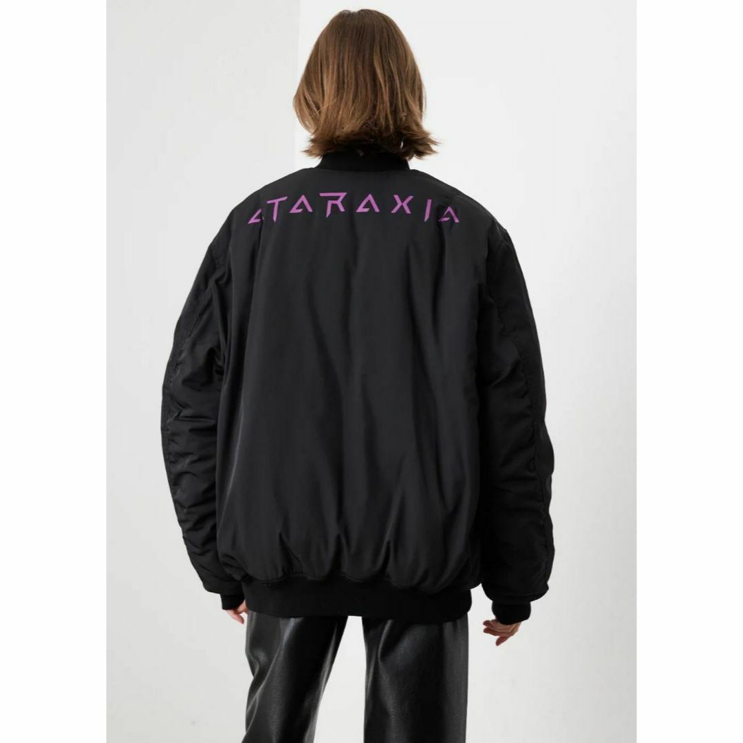 RAF SIMONS - ラフシモンズ Ataraxia bomber jacket ブラック RAF SIMONS - ラフシモンズ Ataraxia bomber jacket ブラック