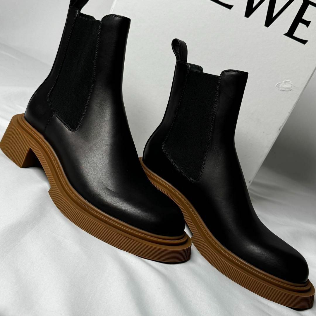 LOEWE - ロエベ ブーツ CHELSEA BOOT ブラック キャメル EU42の LOEWE - ロエベ ブーツ CHELSEA BOOT ブラック キャメル EU42の