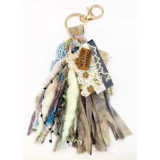 タッセルキーホルダー  y2k 原宿 古着屋 一点もの ハンドメイド アメリカン(チャーム)