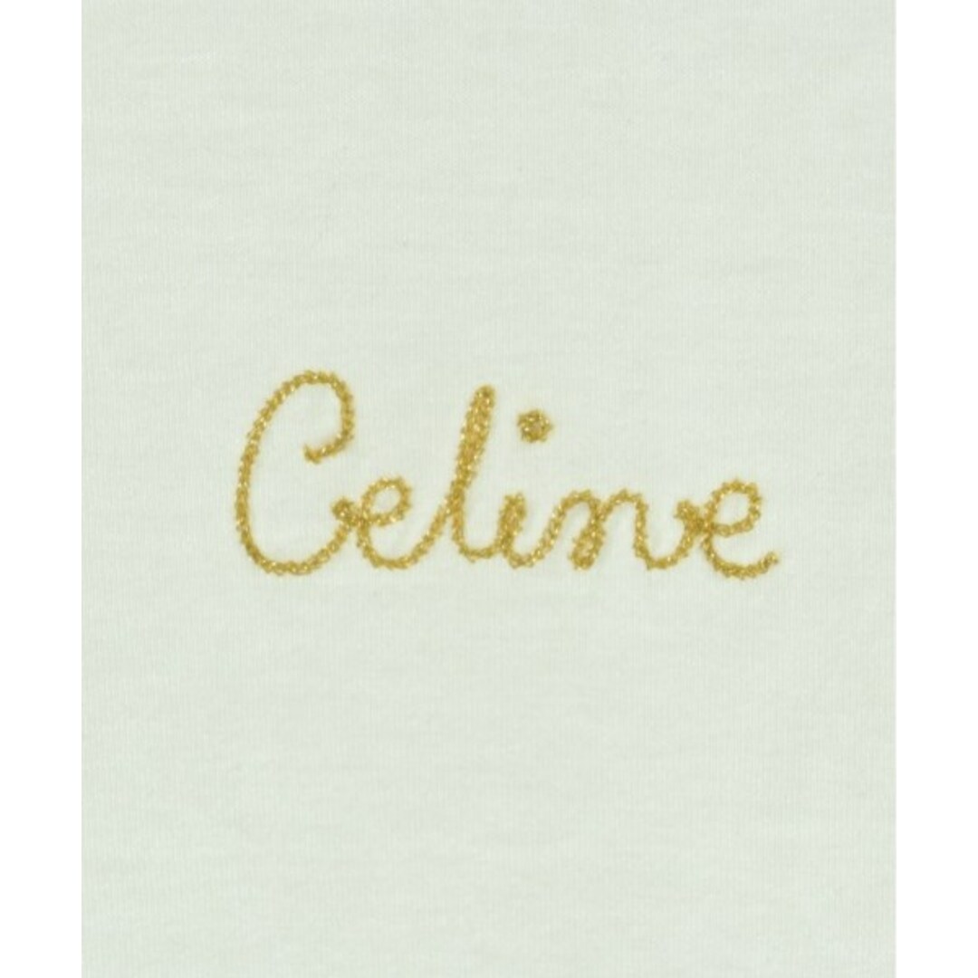 CELINE - CELINE セリーヌ Tシャツ・カットソー XS 白 【古着 CELINE - CELINE セリーヌ Tシャツ・カットソー XS 白 【古着