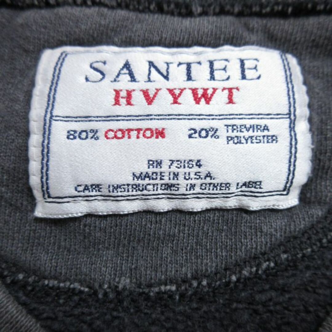 XL☆古着 長袖 スウェット メンズ 90年代 90s BLACK 刺繍 大きい XL☆古着 長袖 スウェット メンズ 90年代 90s BLACK 刺繍 大きい