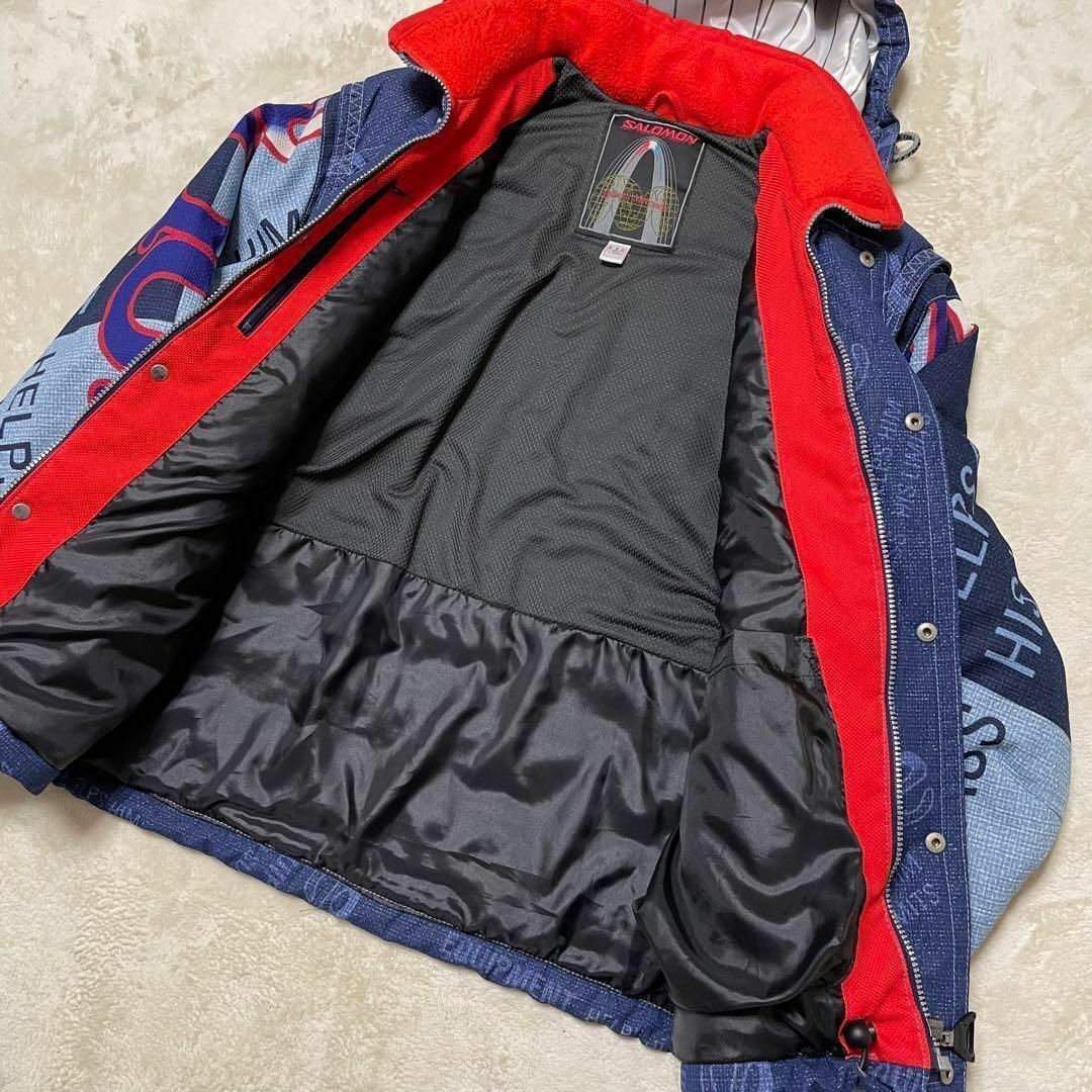希少✨SALOMON スキーウェア メンズ ジャケット パンツ ブルー L 希少✨SALOMON スキーウェア メンズ ジャケット パンツ ブルー L