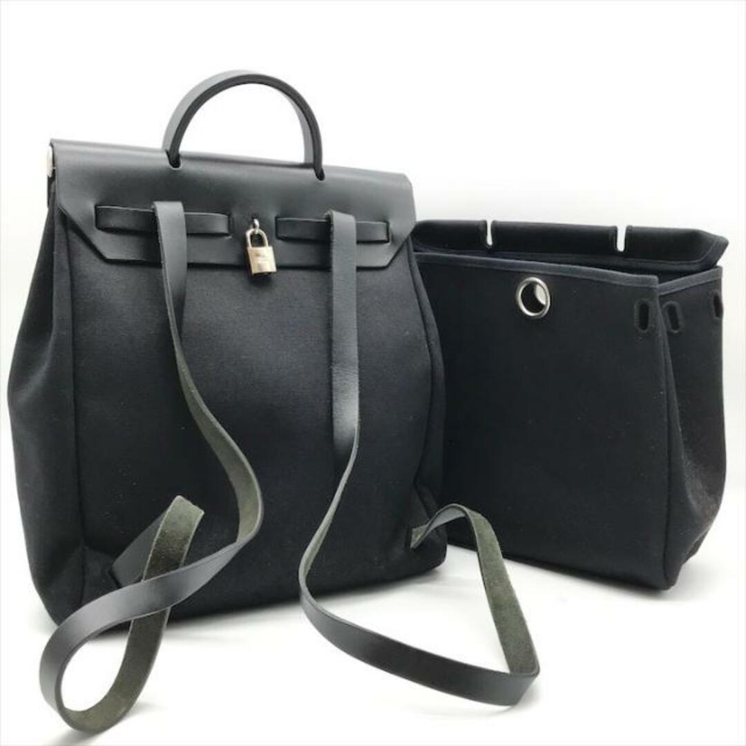 エルメス エールバッグ リュック 2WAY ブラック キャンバス HERMES エルメス エールバッグ リュック 2WAY ブラック キャンバス HERMES