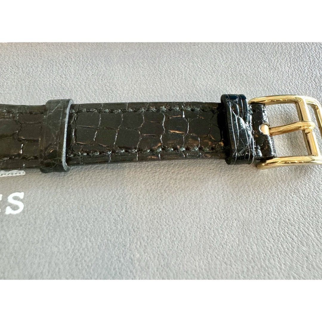 HERMES - 美品☆エルメス ケリーウォッチ ブラックリザード電池 HERMES - 美品☆エルメス ケリーウォッチ ブラックリザード電池