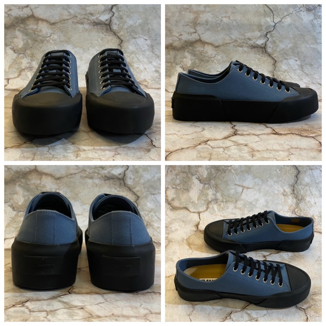 JIL SANDER - 新品 JIL SANDER キャンバス 厚底 スニーカー ジル JIL SANDER - 新品 JIL SANDER キャンバス 厚底 スニーカー ジル