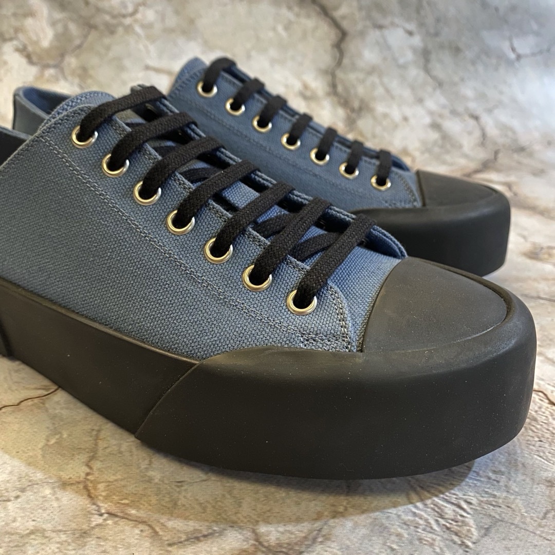 JIL SANDER - 新品 JIL SANDER キャンバス 厚底 スニーカー ジル JIL SANDER - 新品 JIL SANDER キャンバス 厚底 スニーカー ジル
