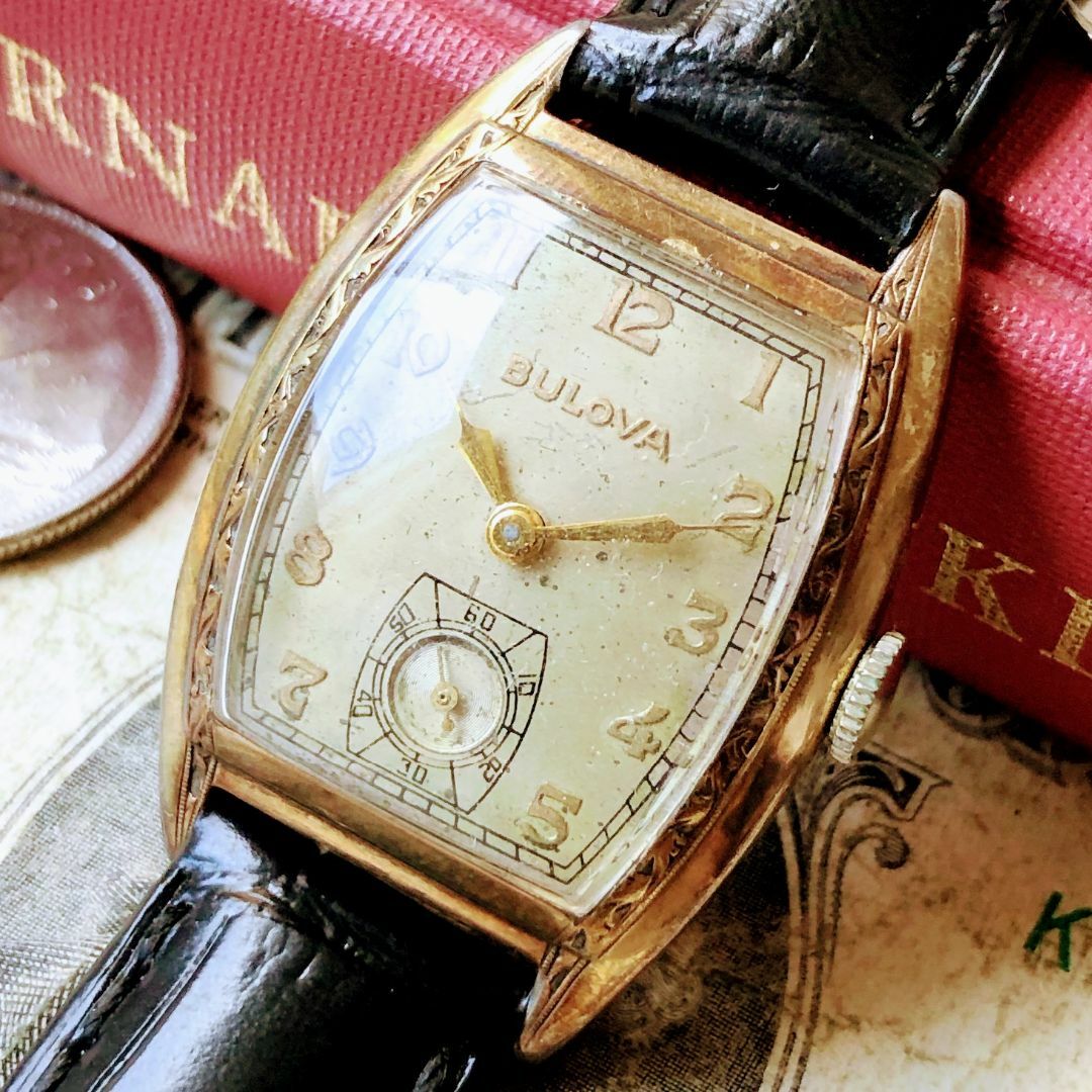 Bulova - #3207【シックでお洒落】メンズ 腕時計 ブローバ 手巻 動作品 アンティーク