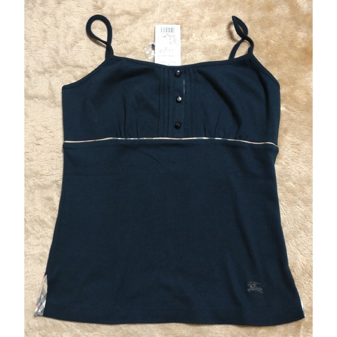 BURBERRY BLUE LABEL - 【未使用】バーバリー キャミソール 黒 BURBERRY BLUE LABEL - 【未使用】バーバリー キャミソール 黒