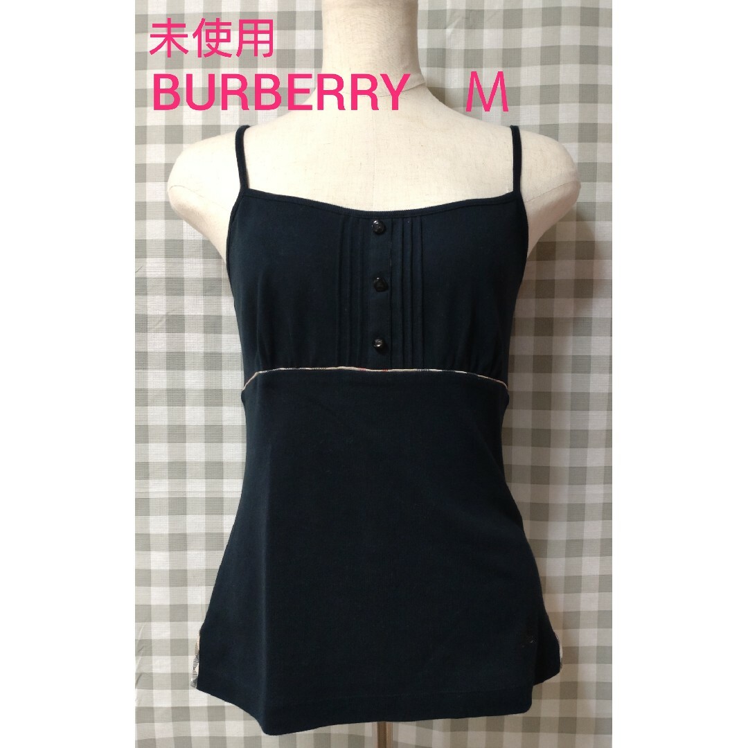 BURBERRY BLUE LABEL - 【未使用】バーバリー キャミソール 黒 BURBERRY BLUE LABEL - 【未使用】バーバリー キャミソール 黒