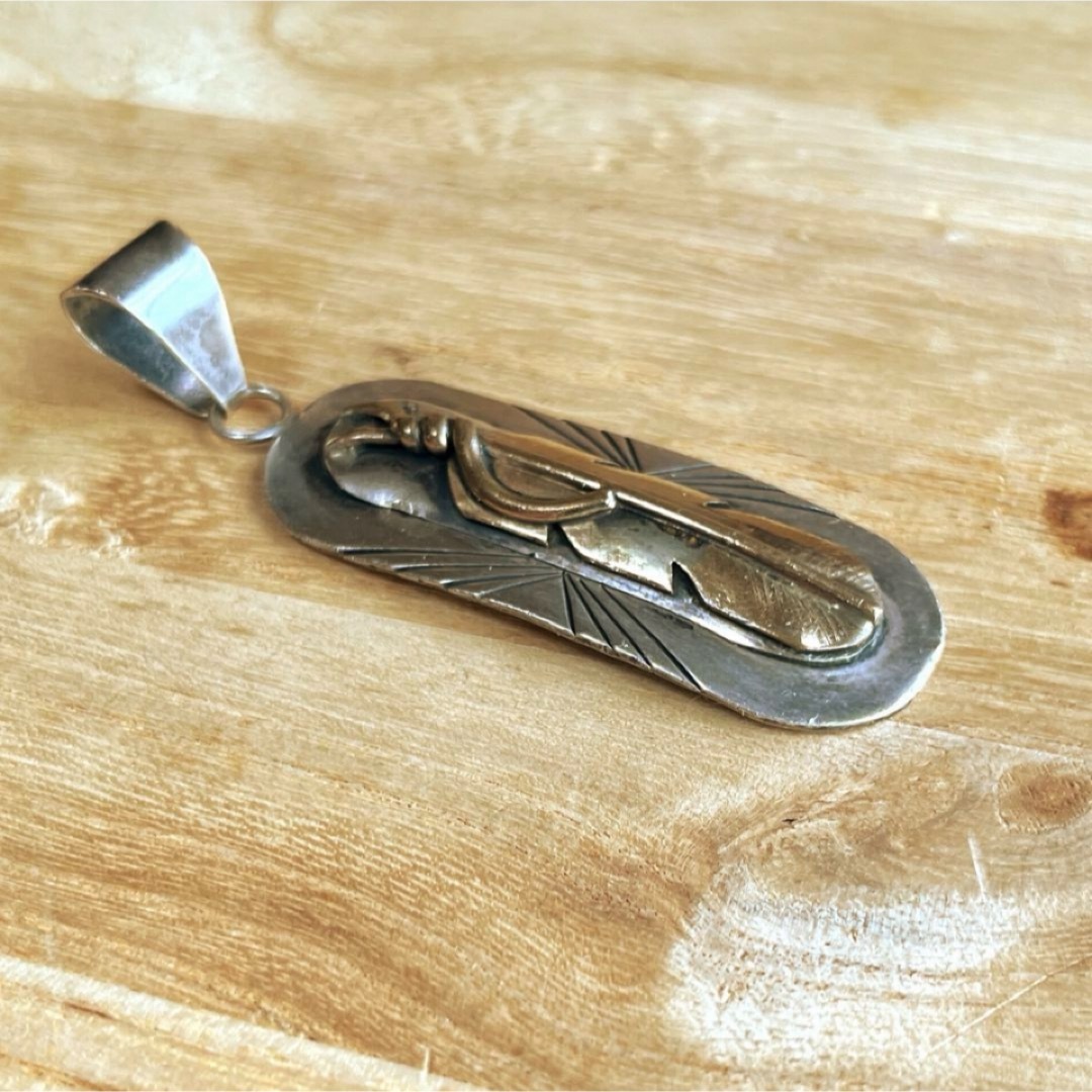 ナバホ リーベネット フェザーモチーフ 12KGF Sterling ペンダント ナバホ リーベネット フェザーモチーフ 12KGF Sterling ペンダント