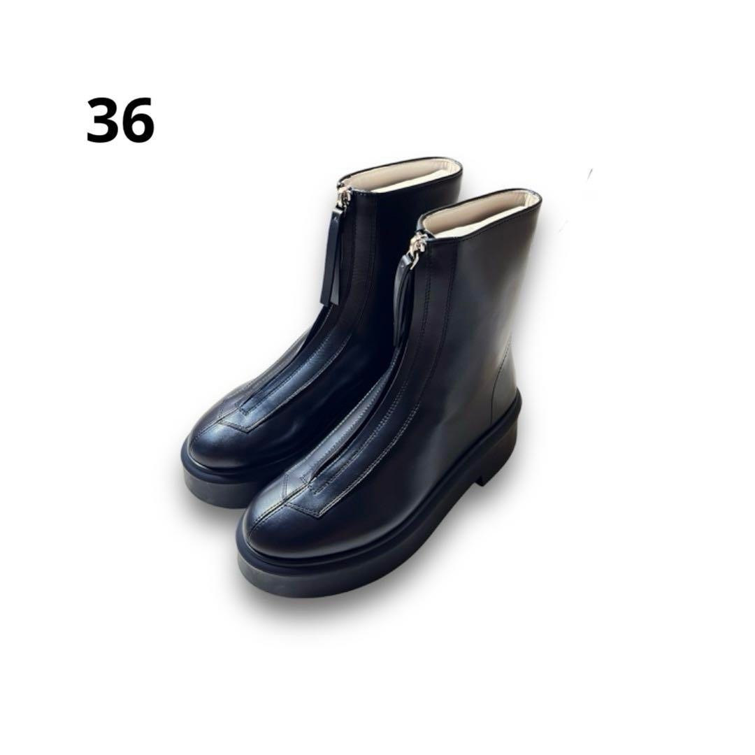 THE ROW - THE ROW Zipped Boot I　レザーブーツ　36
